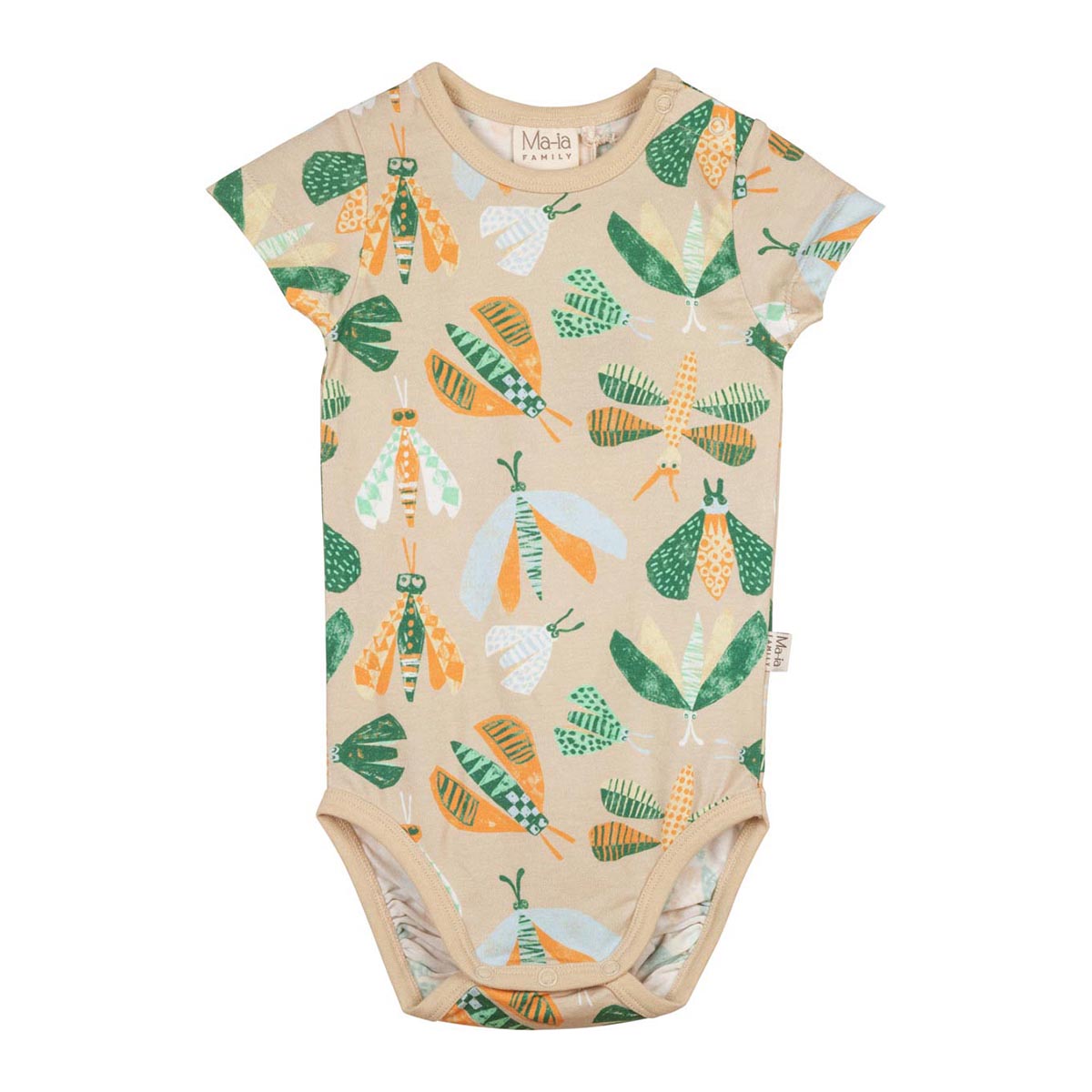 Öttiäiset-body, lyhythihainen, beige