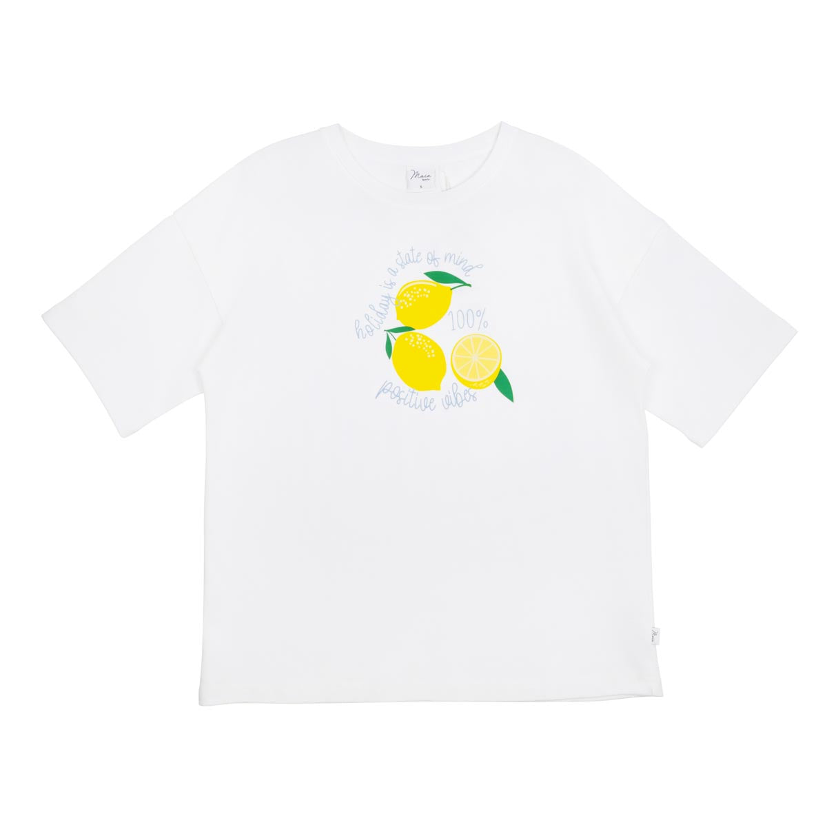 Serena-t-paita, Lemoni, luonnonvalkoinen