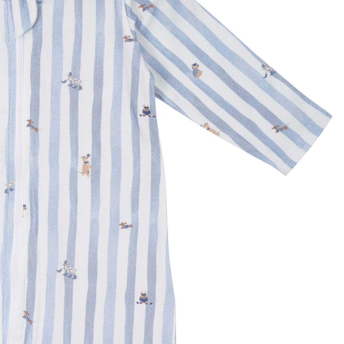 Koiraraita-pyjama vauvalle, vaaleansininen
