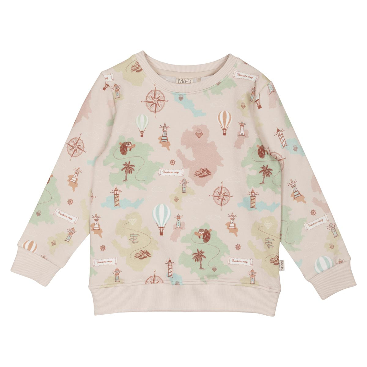 Reitti-collegepaita, beige