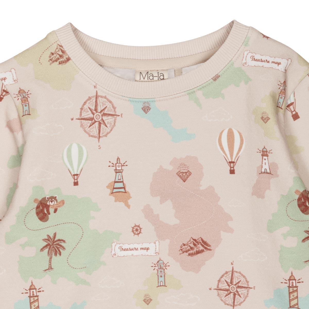 Reitti-collegepaita, beige